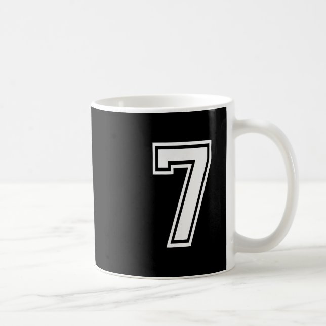 Funny Number 7 67 Meme Costume Matching Group Hall Kaffemugg (Höger)