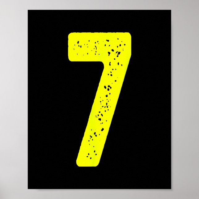 Funny Number 7 67 Meme Costume Matching Group Hall Poster (Framsidan)