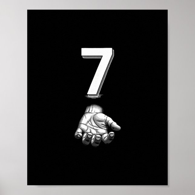 Funny Number 7 Matching 67 Meme Costume  Poster (Framsidan)