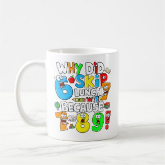 Funny Number Day Maths Mug | 7 8 9 Joke Kaffemugg