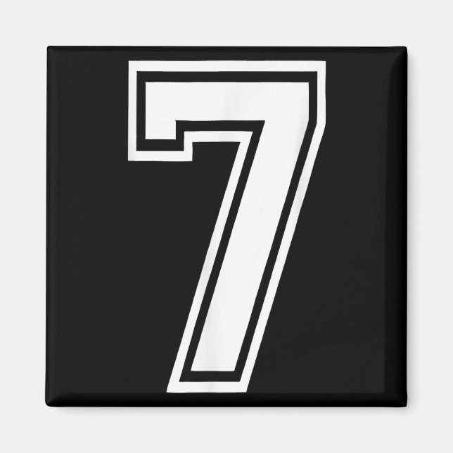 Funny nummer 7 67 Meme Costume Matching Group Hall Magnet (Framsidan)