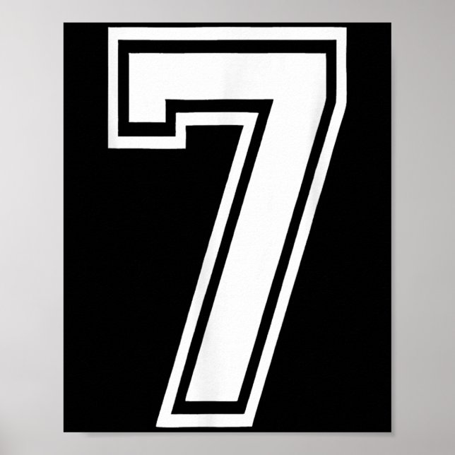 Funny nummer 7 67 Meme Costume Matching Group Hall Poster (Framsidan)