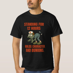 Funny Nurse Bunion Shirt - 12 timmar Shift Zombie T