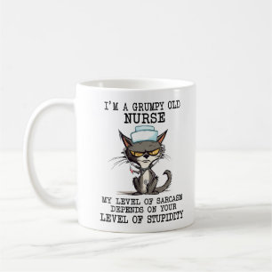 Funny Nurse Cat Say Kaffemugg