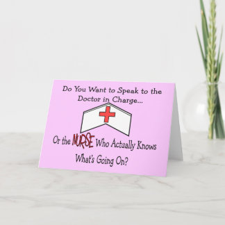 Funny Nurse Gifts Kort
