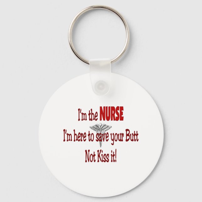 Funny Nurse Gifts Nyckelring (Framsida)