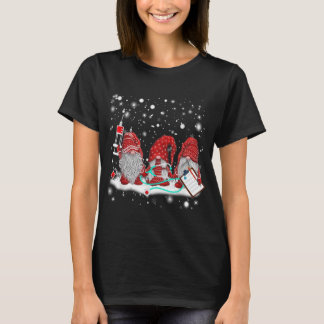 Funny Nurse Gnomes jultomte Light Nursing L T Shirt