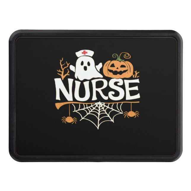 Funny Nurse Halloween Ghost Design Essential T-Shi Dragkroksskydd (Framsidan)