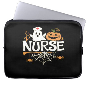 Funny Nurse Halloween Ghost Design Essential T-Shi Laptop Fodral