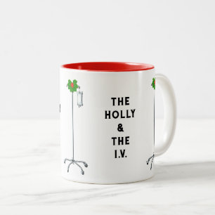 Funny Nurse Helgdag Gift Två-Tonad Mugg