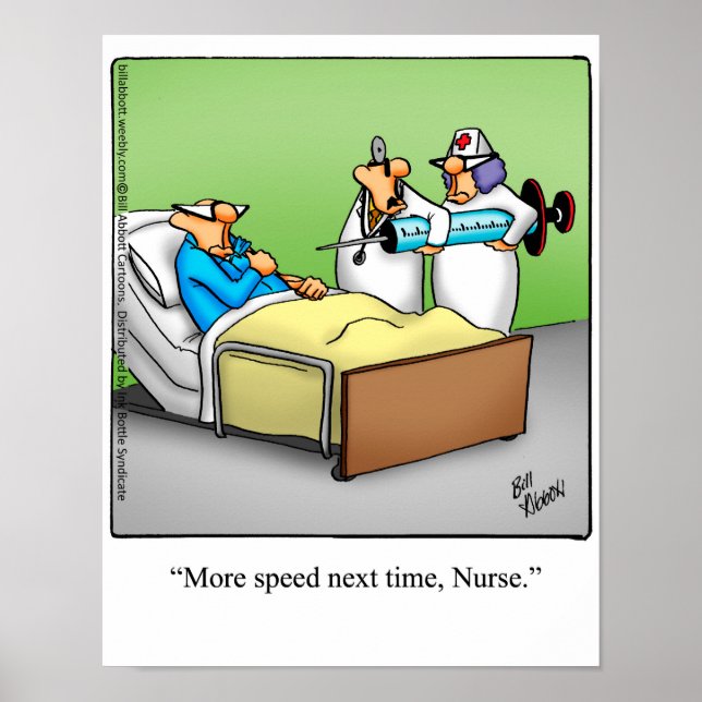 Funny Nurse Humor Poster Gift (Framsidan)