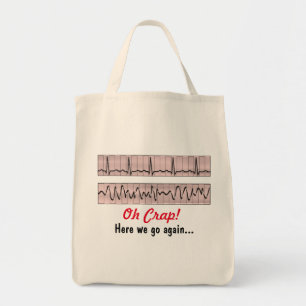 Funny Nurse Humor Tote Bag Tygkasse