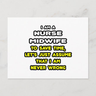 Funny Nurse Midfru T-Shirts and Gifts Vykort