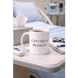 Funny Nurse Mug “Can I Get a Blanket” Custom Name Kaffemugg