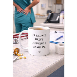 Funny Nurse Mug “Didn’t Hurt Before” Custom Name Kaffemugg