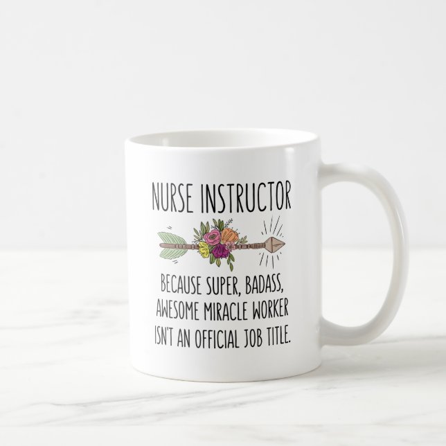 Funny Nurse Nursing Instructor Teacher Gift Idea Kaffemugg (Höger)