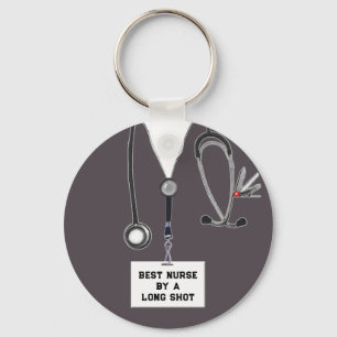 Funny Nurse Nyckelring