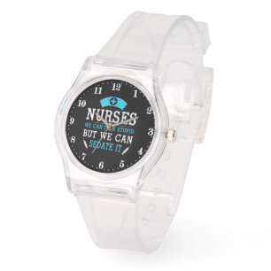 Funny Nurse ord art Armbandsur
