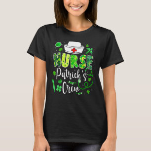 Funny Nurse Patricks Crew St patricks day Stethosc T Shirt