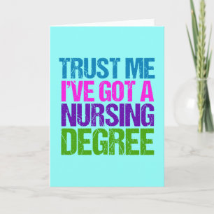Funny Nurse Studenten Kort