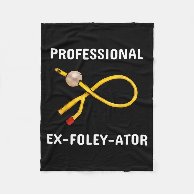 Funny Nurse Urology Crew T- Catheter Joke Student  Fleecefilt (Framsidan)