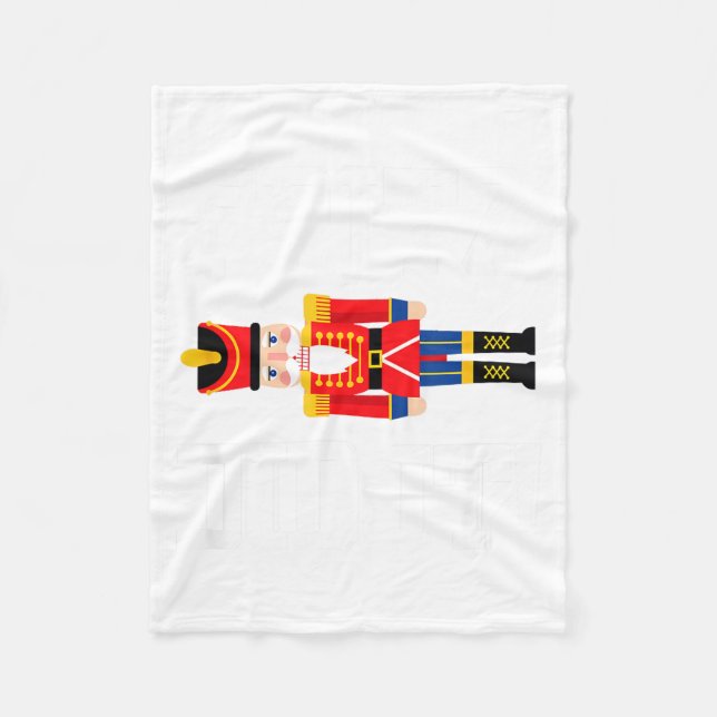 Funny Nutcracker Fritz Did It Clara Christmas Ball Fleecefilt (Framsidan)