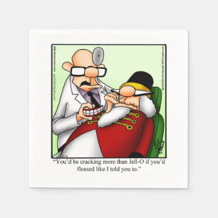 Funny Nutcracker Humor Party Napkins Pappersservett