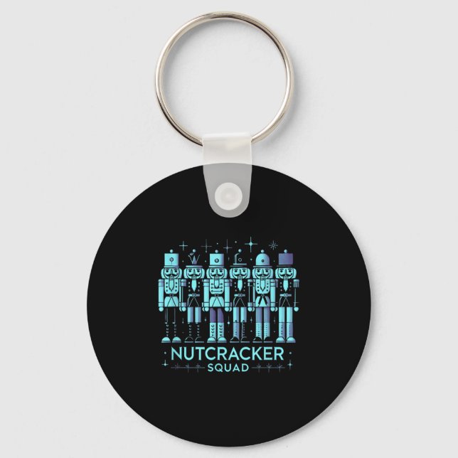 Funny Nutcracker Manar Women Nutcrackers Julafton Nyckelring (Framsida)