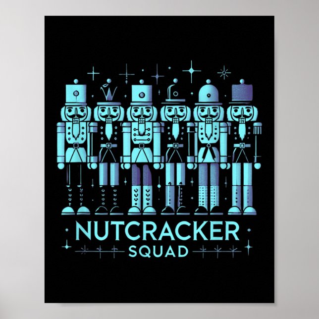 Funny Nutcracker Manar Women Nutcrackers Julafton Poster (Framsidan)