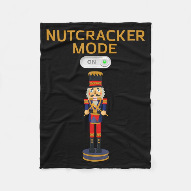 Funny Nutcracker Shirt Christmas Nutcracker Mode O Fleecefilt (Framsidan)