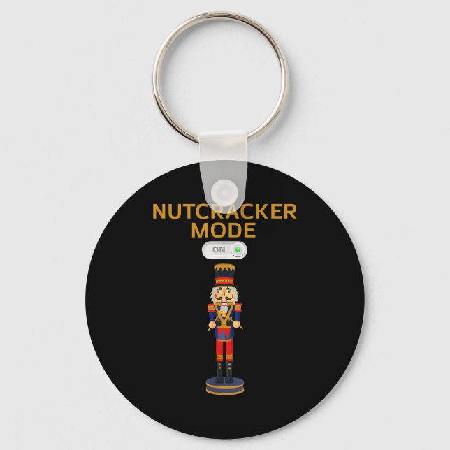 Funny Nutcracker Shirt Christmas Nutcracker Mode O Nyckelring (Framsida)