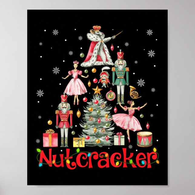Funny Nutcracker Squad Julgran 2024 Manar Wom Poster (Framsidan)