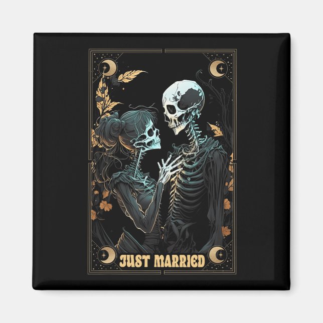 Funny Ny gifta Make Wife Skeleton Bachelore Magnet (Framsidan)