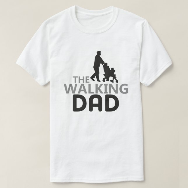 Funny Ny pappa, Walking Pappa T Shirt (Design framsida)