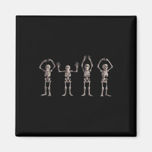 Funny O-h-i-o State Skeleton Älskare Ohio Hallowee Magnet