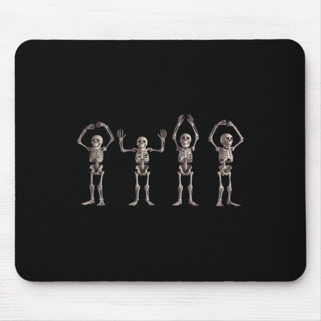 Funny O-h-i-o State Skeleton Älskare Ohio Hallowee Musmatta (Framsidan)