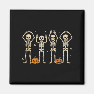 Funny O-h-i-o State Skeleton Ohio Halloween Vintag Magnet