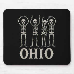 Funny O-h-i-o State Skeleton Ohio Halloween Vintag Musmatta