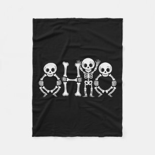 Funny O-h-i-o State Skeleton Ohio Vintage Hallowee Fleecefilt