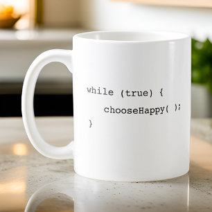Funny oändlig loop Välj Lycklig Programmer Kaffemugg