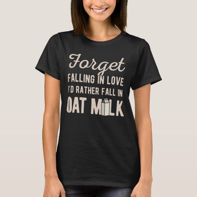 Funny Oat Mjölk T Shirt (Framsida)