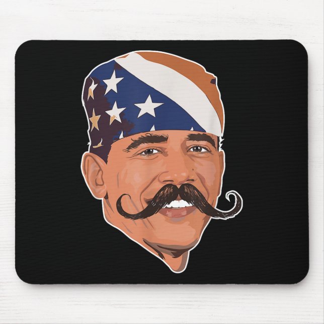 Funny Obama Mustache American Musmatta (Framsidan)