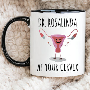Funny OBGYN-uppskattning Tack Baby Doktor Gif Mugg