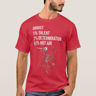 Funny Oboist Music Orchestra Skeleton Oboe Player  T Shirt