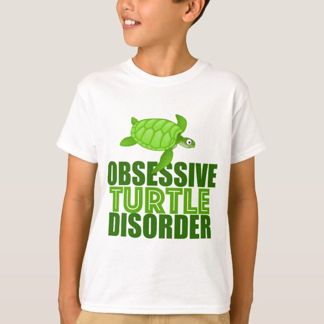 Funny Obsessiv turturturturordning - barn Tee Shirt (Framsida)