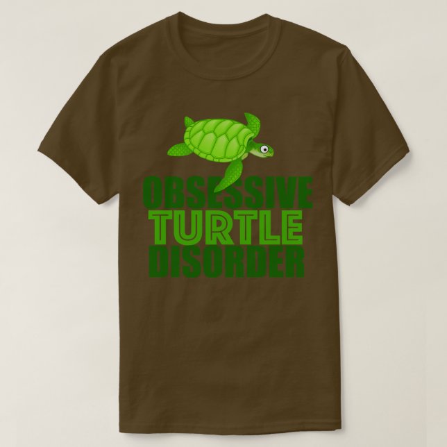 Funny, obsessiv turturturturordning t shirt (Design framsida)