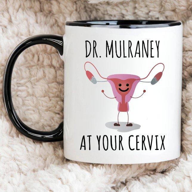 Funny Obstetrician Gyneolog Design Cute Cervix Mugg (Skapare uppladdad)