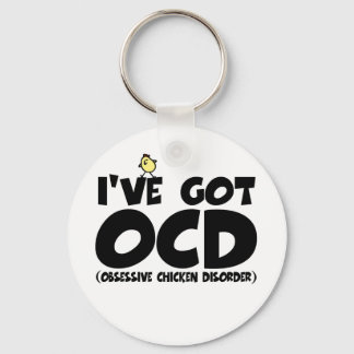Funny OCD-kyckling Nyckelring