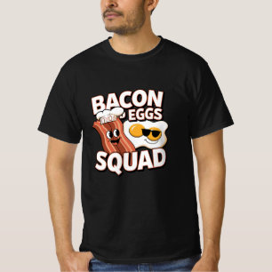 Funny och Cute Breakfast Älskare-design T Shirt