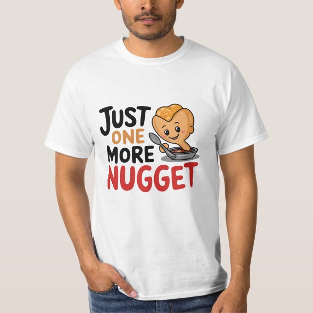 Funny och Cute Chicken Nugget-design T Shirt (Framsida)